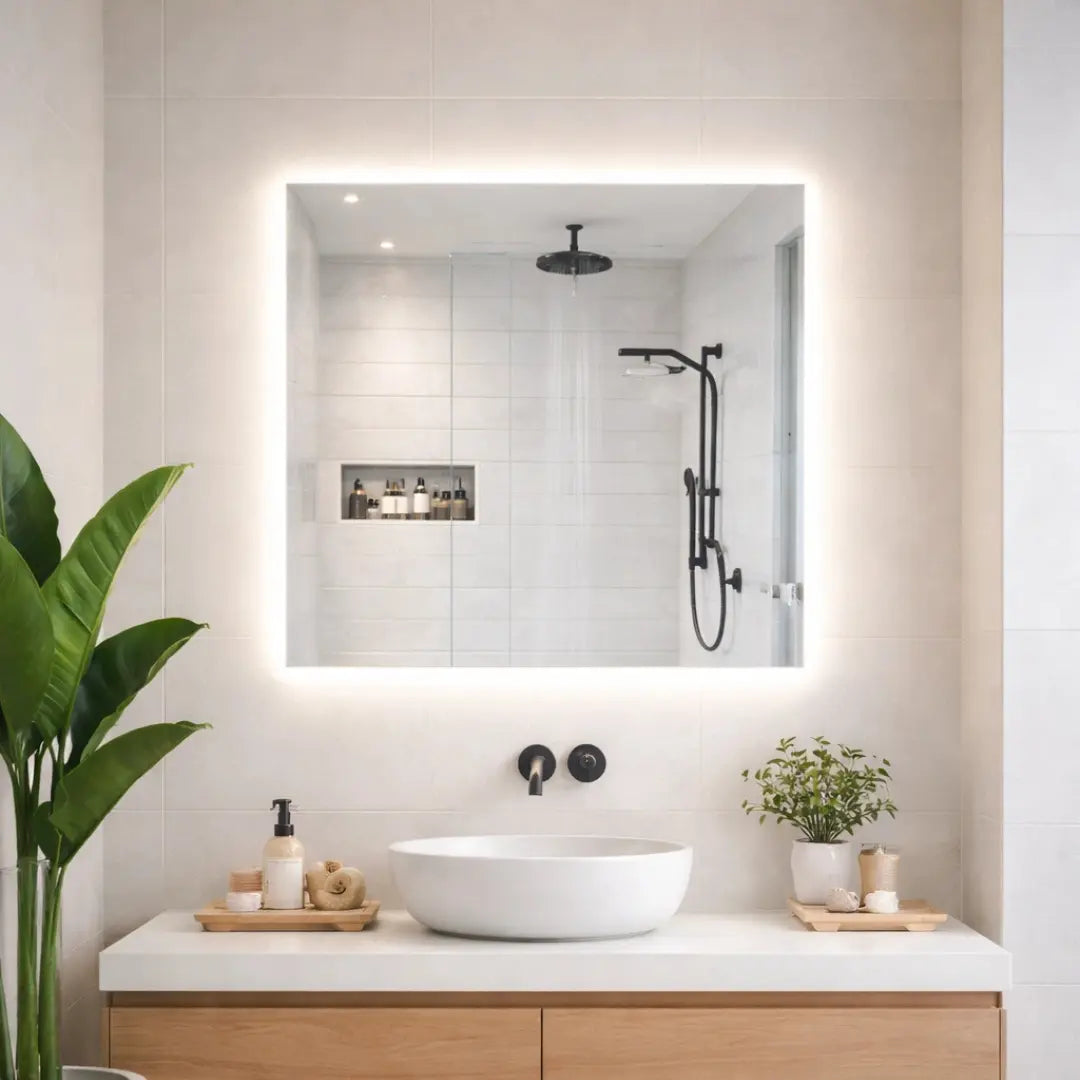 Square LED mirrors
