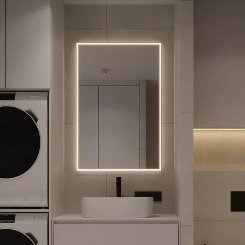 Rectangular LED mirror with front lighting 800x1000mm