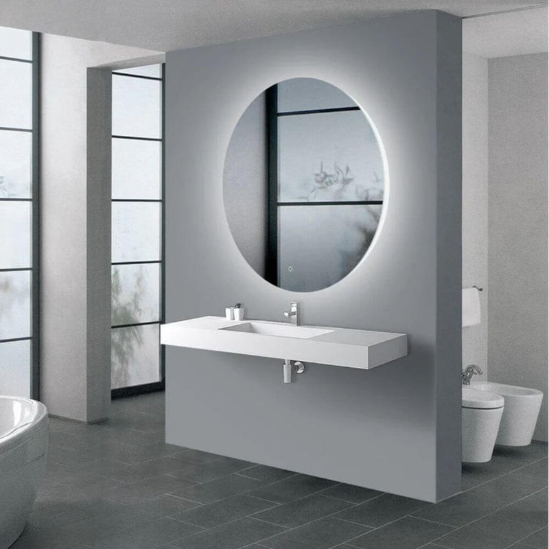Round LED mirror with rear lighting Ø 1000mm
