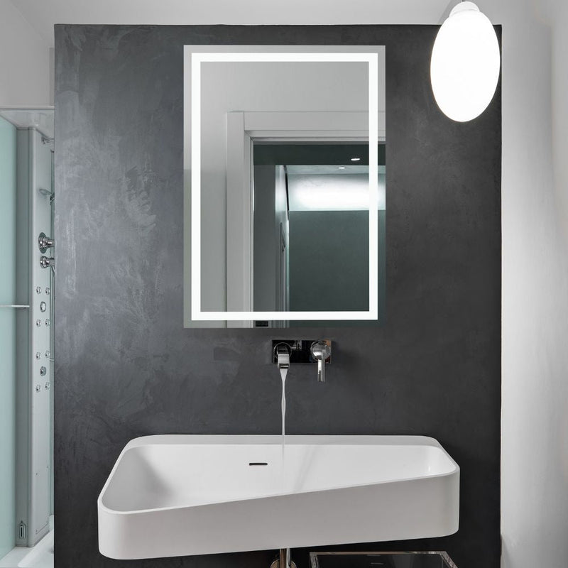 Rectangular LED mirror with double Front Lit 600x900mm