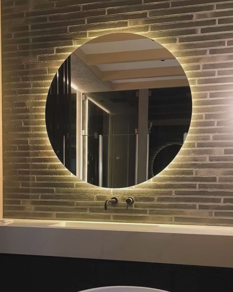 video of mirror round 800mm
