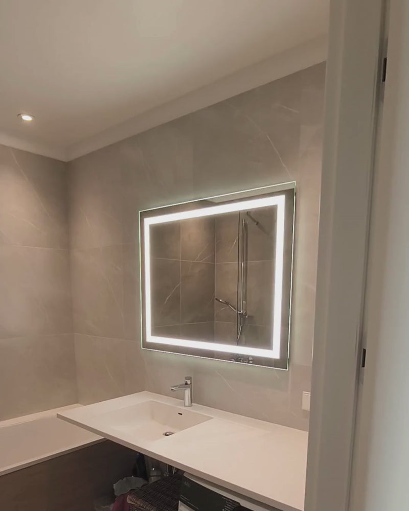 Rectangular LED mirror with double Front Lit 800x1000mm